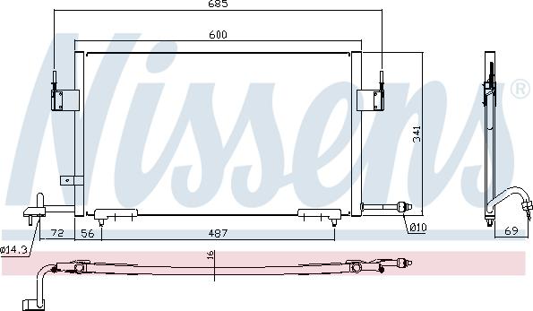 Nissens 94200 - Condensateur, climatisation parts5.com