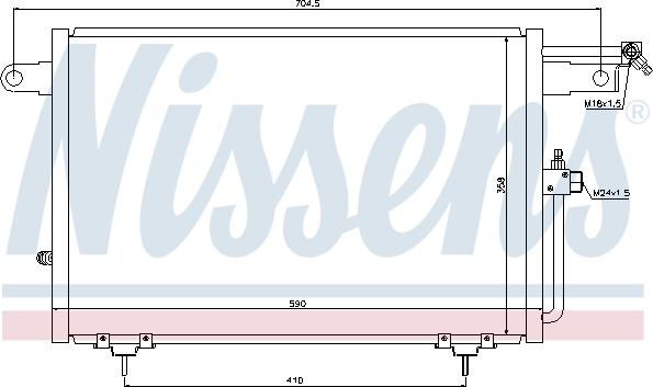 Nissens 94213 - Condensador, aire acondicionado parts5.com