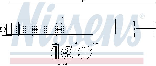 Nissens 95403 - Uscator,aer conditionat parts5.com