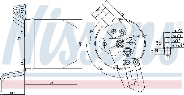 Nissens 95004 - Dryer, air conditioning parts5.com