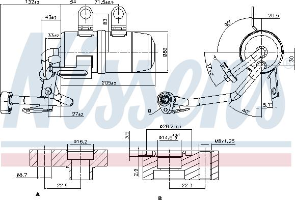 Nissens 95384 - Kuivati,kliimaseade parts5.com