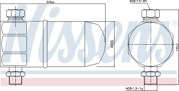 Nissens 95324 - Осушитель, кондиционер parts5.com