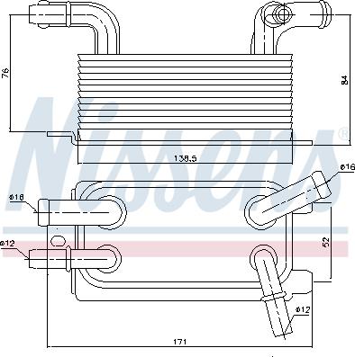 Nissens 90642 - Radiateur d'huile de boîte automatique parts5.com