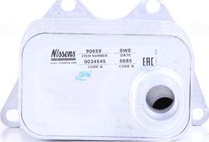 Nissens 90659 - Oil Cooler, engine oil parts5.com