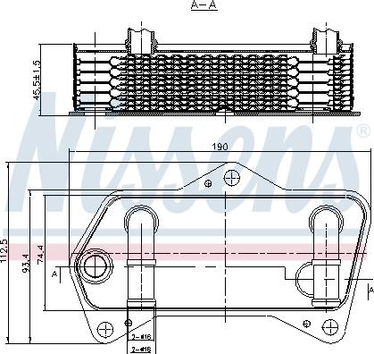 Nissens 90653 - Radiador de aceite, transmisión automática parts5.com