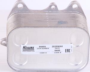 Nissens 90681 - Oil Cooler, engine oil parts5.com