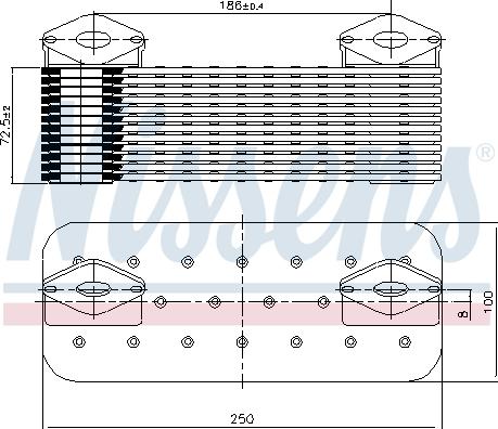 Nissens 90757 - Radiador de aceite, aceite motor parts5.com