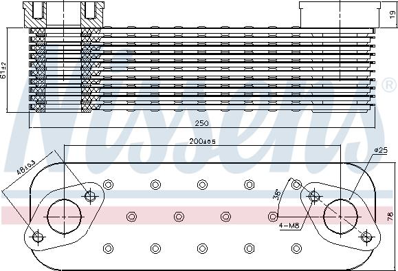 Nissens 90727 - Oil Cooler, engine oil parts5.com