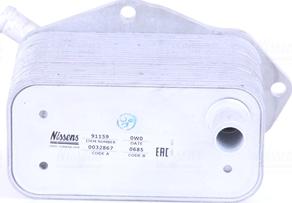 Nissens 91159 - Radiator ulei, ulei motor parts5.com