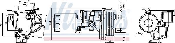 Nissens 91337 - Olajhűtő, motorolaj parts5.com