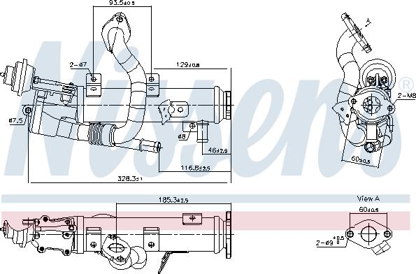 Nissens 989448 - Chłodnica, recyrkulacja spalin parts5.com