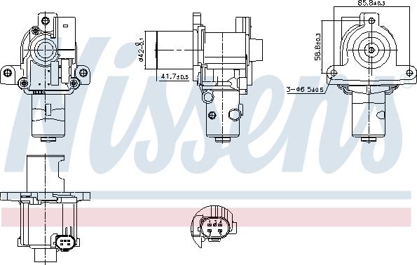 Nissens 98183 - Клапан возврата ОГ parts5.com