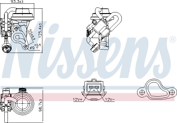 Nissens 98344 - AGR valfi parts5.com