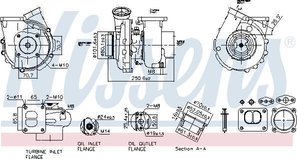 Nissens 93697 - Turbocompresseur, suralimentation parts5.com