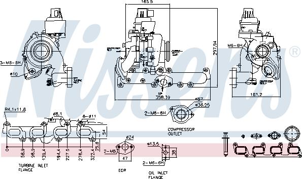 Nissens 93098 - Compresor,sistem de supraalimentare parts5.com