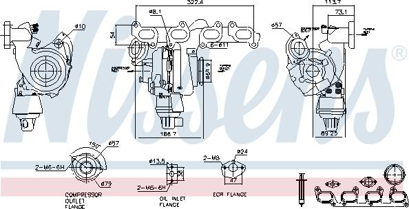 Nissens 93285 - Compresor,sistem de supraalimentare parts5.com