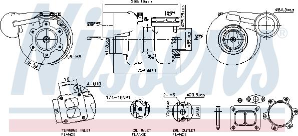 Nissens 93791 - Turbocompresor, sobrealimentación parts5.com