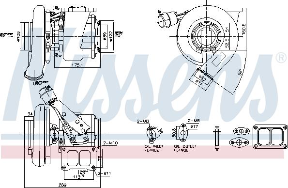 Nissens 93739 - Urządzenie doładowujące, system doładowania parts5.com