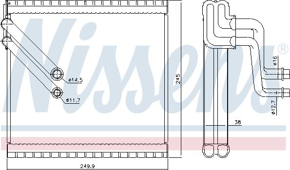 Nissens 92409 - Höyrystin, ilmastointilaite parts5.com