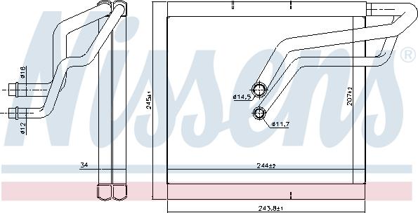 Nissens 92366 - Evaporator,aer conditionat parts5.com