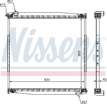 Nissens 640690 - Radiator, engine cooling parts5.com