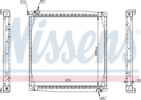 Nissens 64069A - Radiator, engine cooling parts5.com