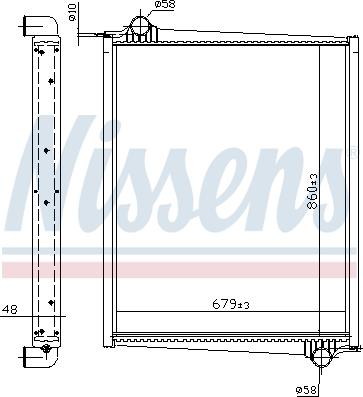 Nissens 64068A - Radiator, engine cooling parts5.com