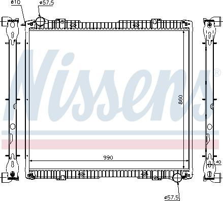 Nissens 64067A - Hűtő, motorhűtés parts5.com