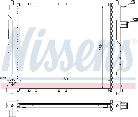 Nissens 642091 - Radiador, refrigeración del motor parts5.com