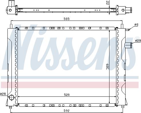 Nissens 642111 - Radiador, refrigeración del motor parts5.com