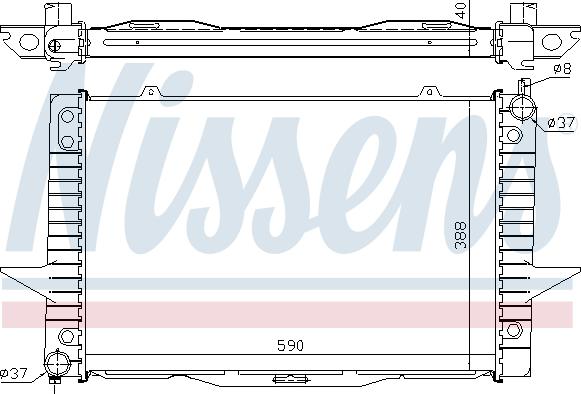 Nissens 65546A - Chłodnica, układ chłodzenia silnika parts5.com