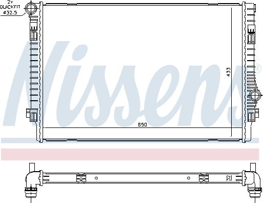 Nissens 65302 - Radiaator,mootorijahutus parts5.com