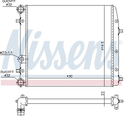 Nissens 652691 - Hűtő, motorhűtés parts5.com