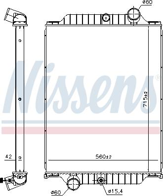 Nissens 6063660 - Радиатор, охлаждение двигателя parts5.com