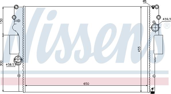 Nissens 61981 - Radiateur, refroidissement du moteur parts5.com