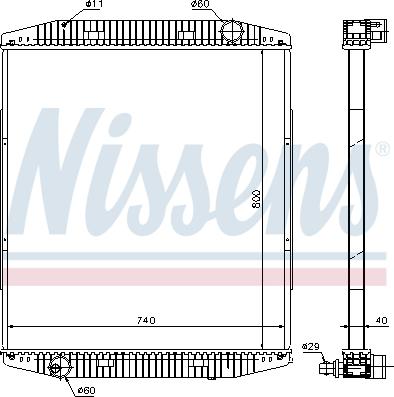 Nissens 619730 - Radiaator,mootorijahutus parts5.com