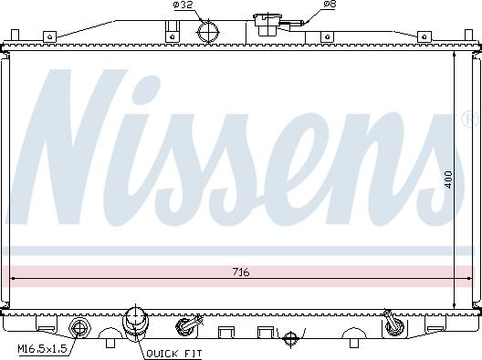 Nissens 68112 - Radiateur, refroidissement du moteur parts5.com