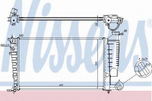 Nissens 63518A - Radiator, engine cooling parts5.com