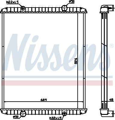 Nissens 638490 - Hladilnik, hlajenje motorja parts5.com