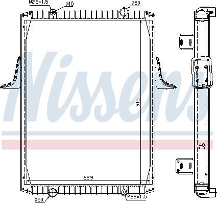 Nissens 63821A - Hladnjak, hlađenje motora parts5.com