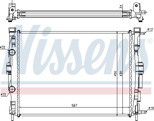 Nissens 63769 - Radiaator,mootorijahutus parts5.com