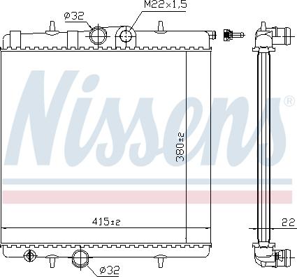 Nissens 63708A - Hűtő, motorhűtés parts5.com