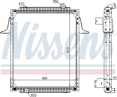 Nissens 63789A - Hladnjak, hlađenje motora parts5.com