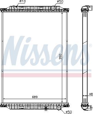 Nissens 637850 - Motor su radyatörü parts5.com