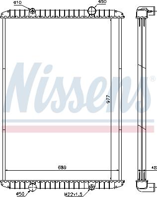 Nissens 637750 - Kühler, Motorkühlung parts5.com