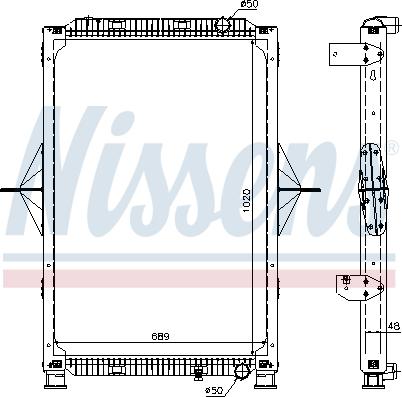 Nissens 63778A - Jäähdytin,moottorin jäähdytys parts5.com