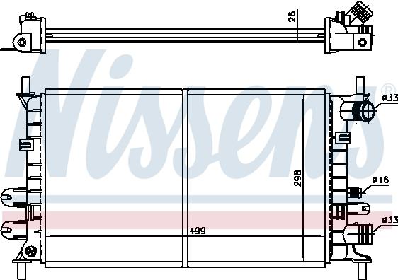 Nissens 62163 - Radiator, engine cooling parts5.com