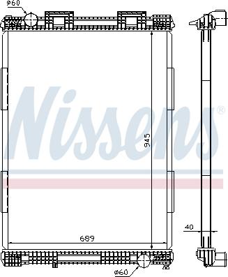 Nissens 628700 - Chladič motora parts5.com