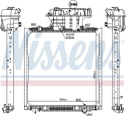 Nissens 62873 - Hladilnik, hlajenje motorja parts5.com