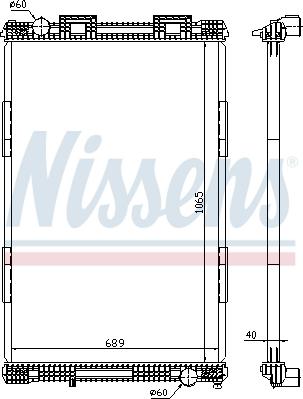 Nissens 628720 - Hladnjak, hlađenje motora parts5.com